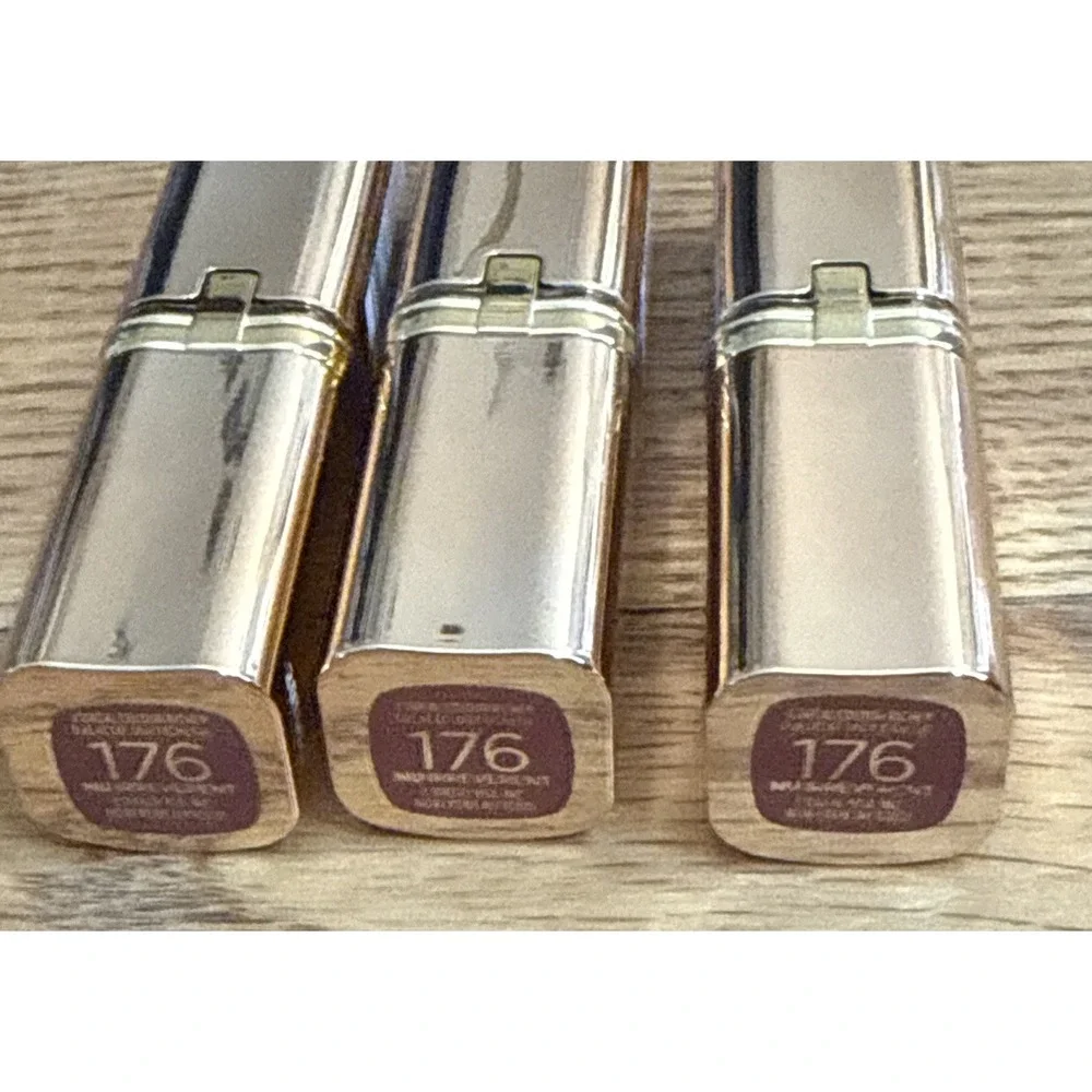 Lot  Of 3 L'Oreal Paris Colour Riche Lipstick Nude Intense  # 176 Nu Irreverent